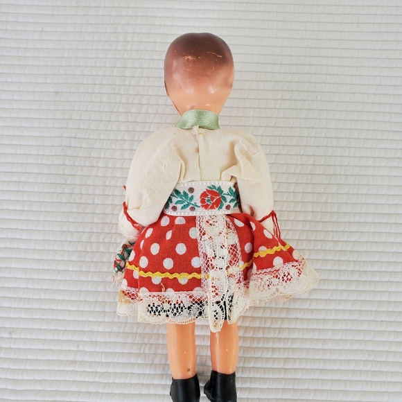 8 Czech Folklore Boy Girl Dolls 1950s 4"-12" Folk Czechoslovakian Ethnic Dress - Picture 7 of 16